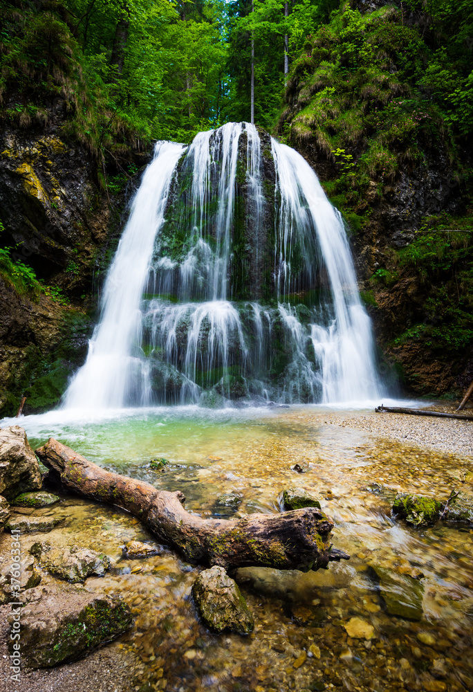 Josefstaler Waterfall in Schliersee, Germany, Bavaria. Long Exporure Josefstaler Waterfall in Schliersee, Germany, Bavaria. Long Exporure