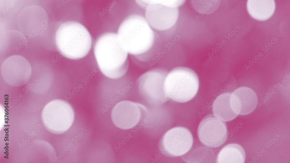 Red and pink blurred defocused bokeh background, Christmas and New Year concept