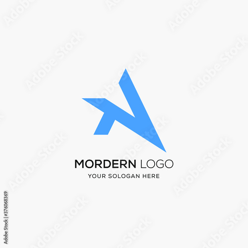 Free Download A letter logo design - GFXLoad