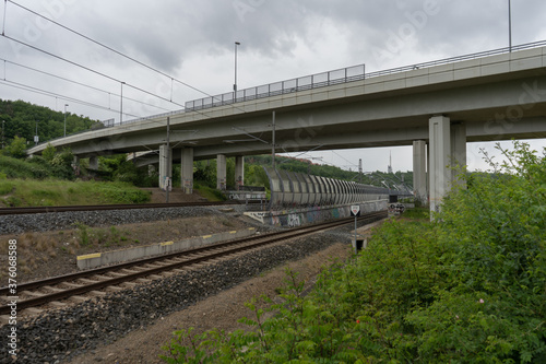 railway bridge over the rail