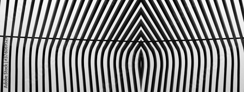 line of black and white abstract architecture banner background