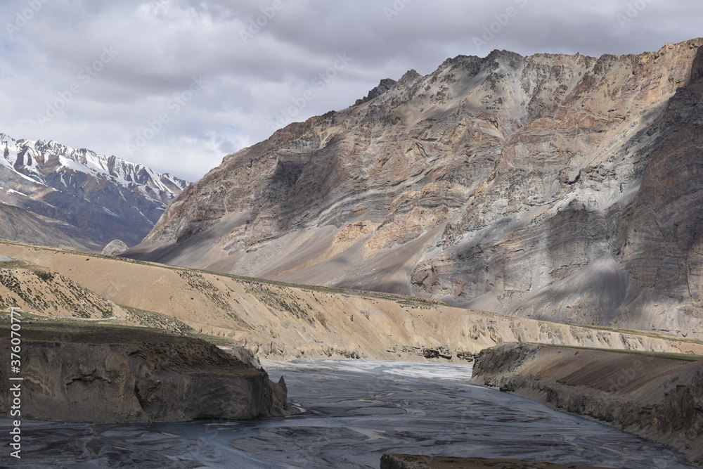 River view in ladakh india

