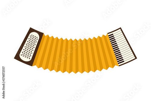 accordion musical instrument isolated icon photo