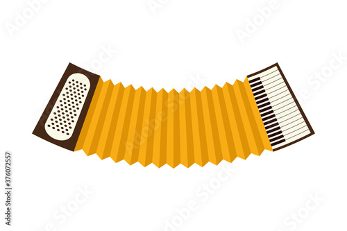 accordion musical instrument isolated icon