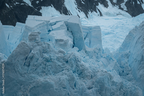 Glacier Petzval, Skontorp Cove, Antarctica photo