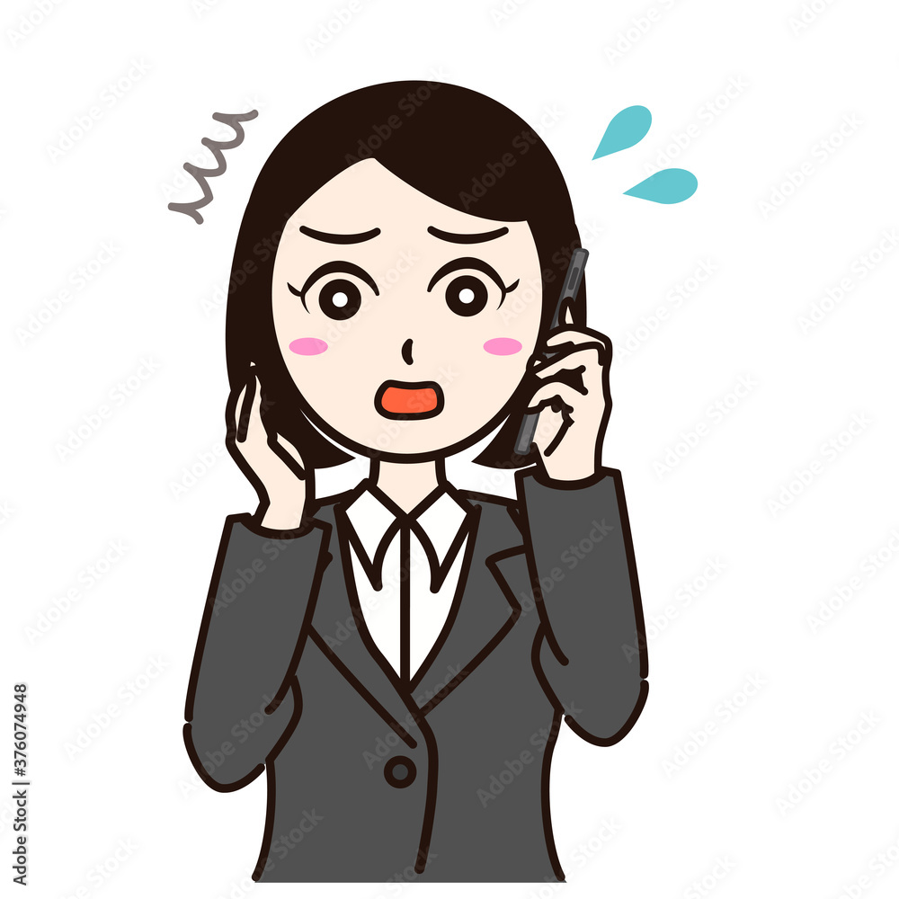 Woman business suit with smartphone or personal id card Woman business suit with smartphone or personal id card