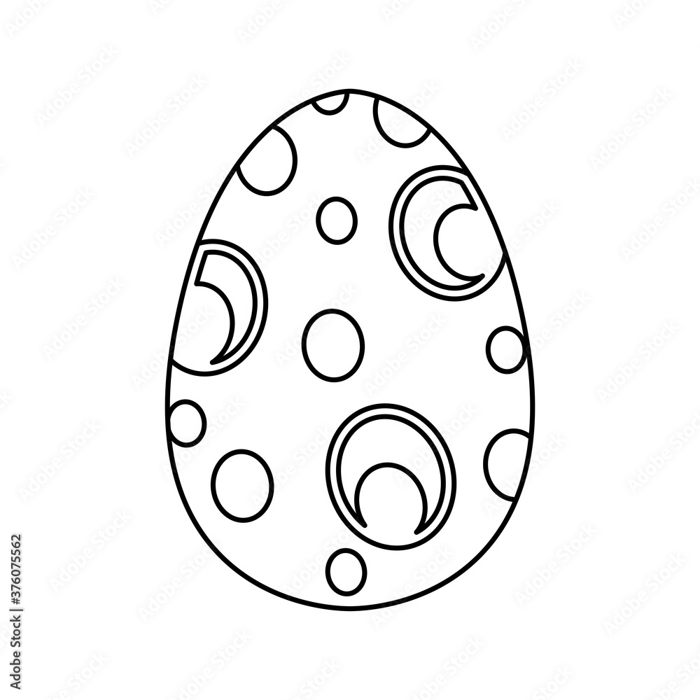 Obraz premium happy easter egg paint with balls icon