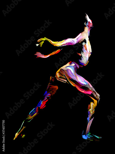 Art Pose Figure Painting.