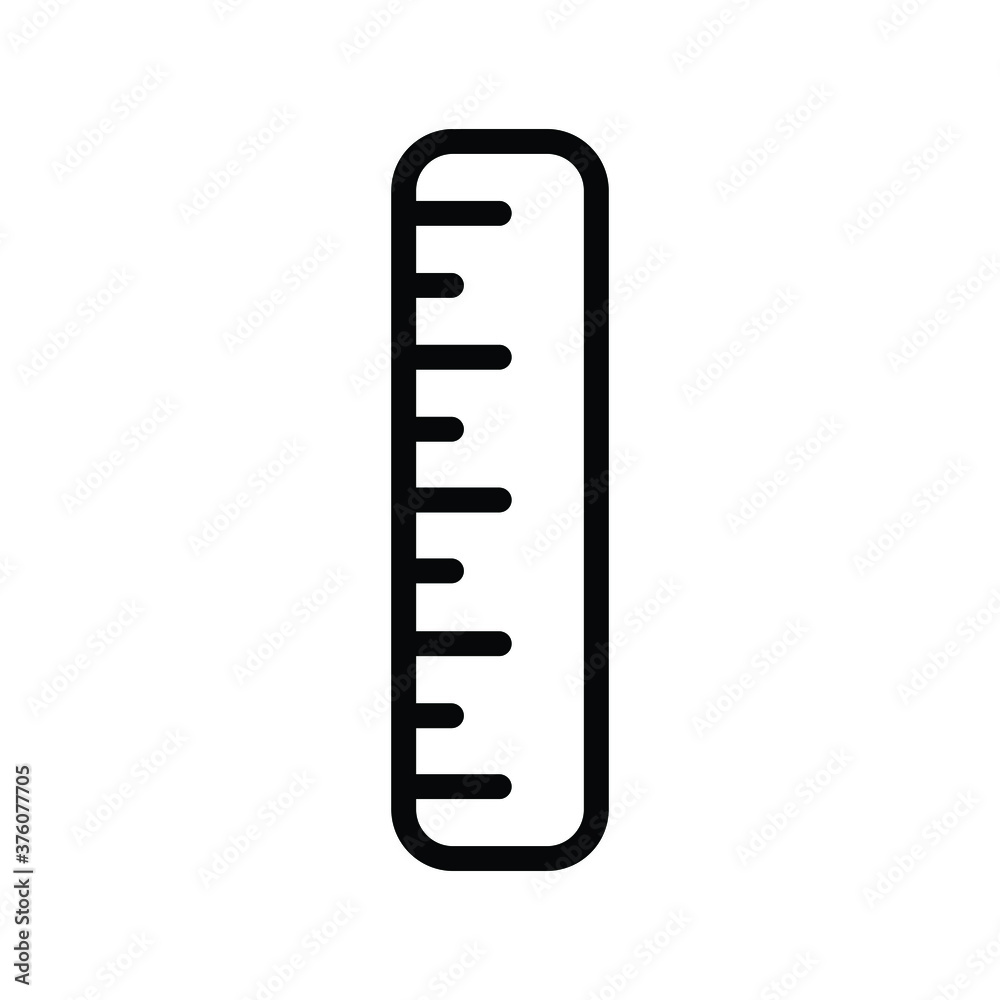 Measure ruler line icon. linear style sign for mobile concept and web design. Ruler and arrow outline vector icon. Symbol, logo illustration. Pixel perfect vector graphic Measure ruler line icon. linear style sign for mobile concept and web design. Ruler and arrow outline vector icon. Symbol, logo illustration. Pixel perfect vector graphic