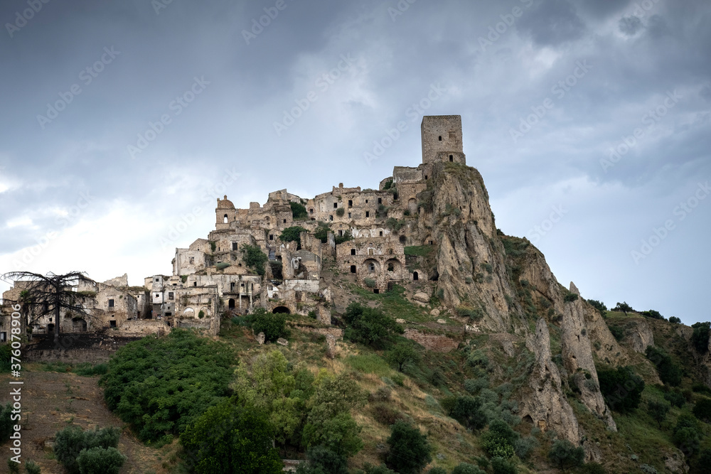 Ghost town of Craco in Italy