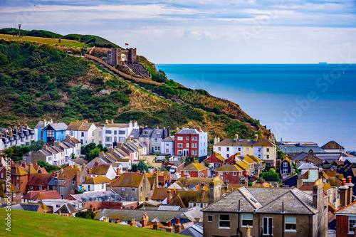 hastings with cliff railway photo