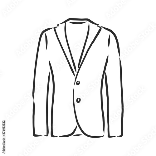 Vector illustration men's jacket. Clothes in business style, Vector illustration men's double-breasted jacket. Clothes in business style