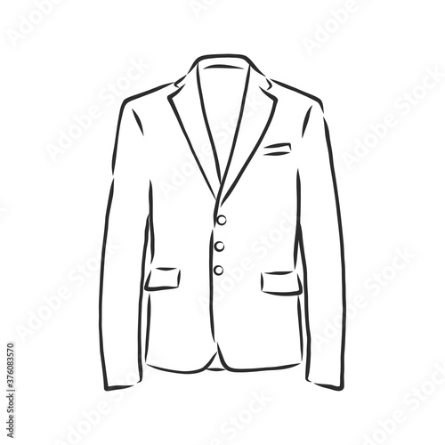 Vector illustration men's jacket. Clothes in business style, Vector illustration men's double-breasted jacket. Clothes in business style