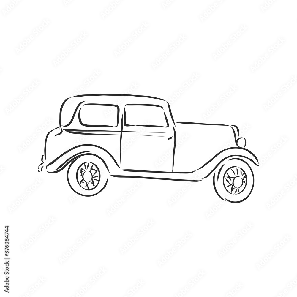 retro car vector logo design template. transport or vehicle icon.