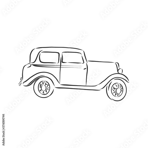 retro car vector logo design template. transport or vehicle icon.