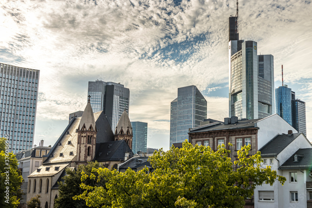 Fototapeta premium Frankfurt / Main, Germany - September 03rd 2020: A german photographer visiting the 