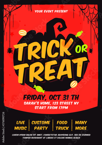 Trick Or Treat Flyer