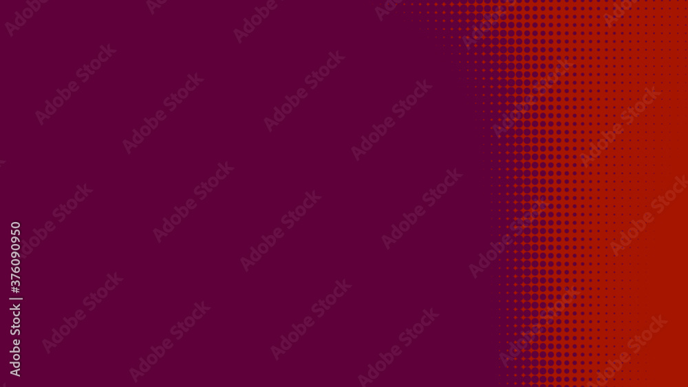 Dots halftone red purple color pattern gradient texture with technology digital background. Dots pop art comics style. Dots halftone red purple color pattern gradient texture with technology digital background. Dots pop art comics style.
