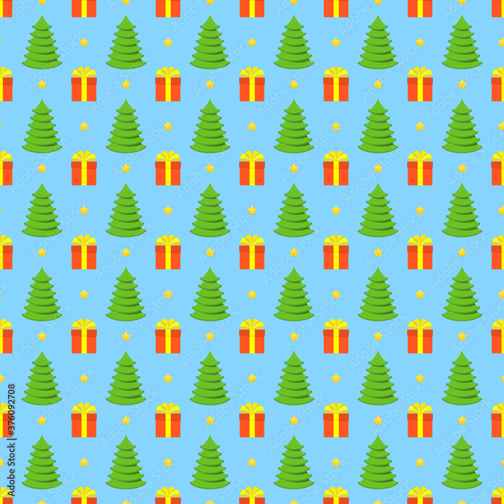 Christmas and new year seamless pattern. Flat vector illustration. Christmas and new year seamless pattern. Flat vector illustration.