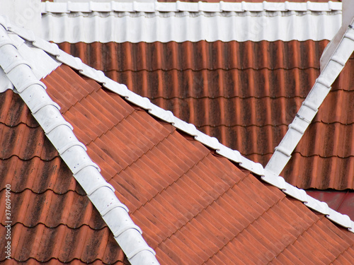 red roof tiles