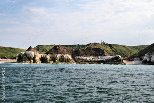 A view of Bempton Cliffs in Yorkshire