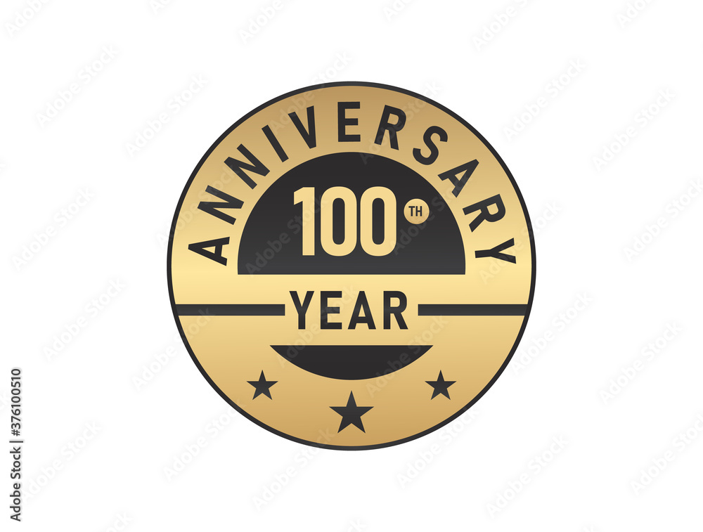 100 years anniversary image vector logotype 