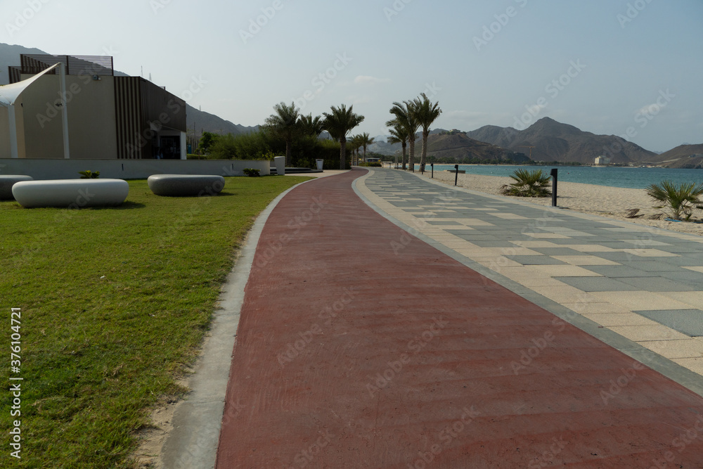 Jogging track in the park
