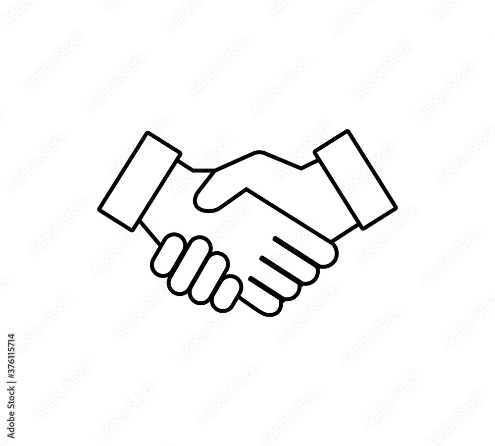 Handshake icon. Hand shake. Vector illustration eps 10 Handshake icon. Hand shake. Vector illustration eps 10