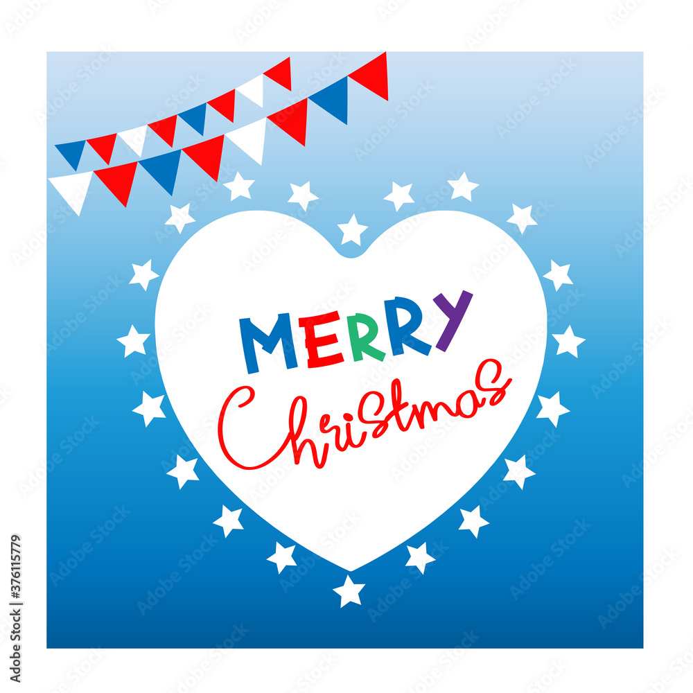 merry christmas greeting card or web banner