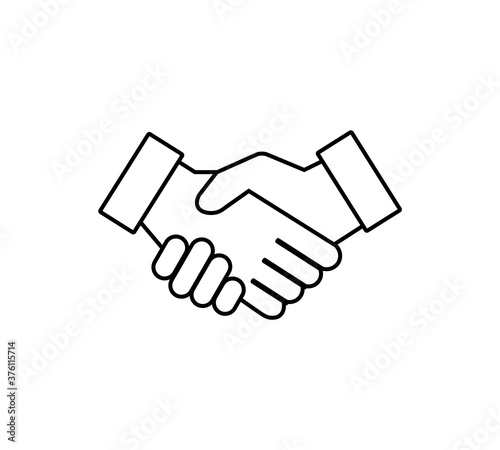 Handshake icon. Hand shake. Vector illustration eps 10