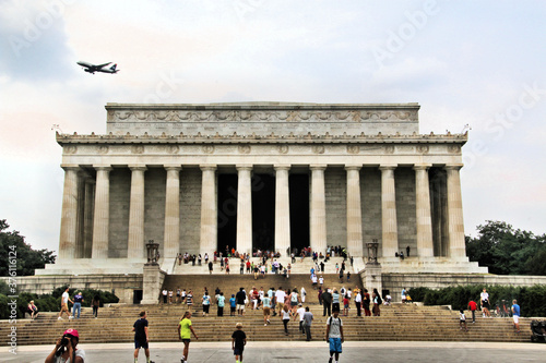 A view of the Lincoln Memorial in Washington