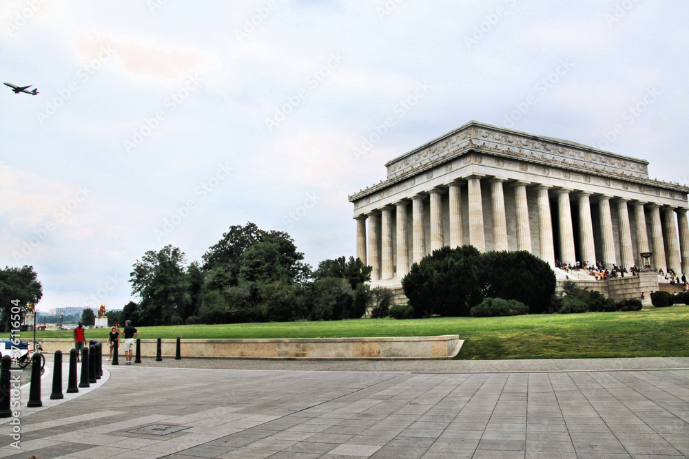 A view of the Lincoln Memorial in Washington