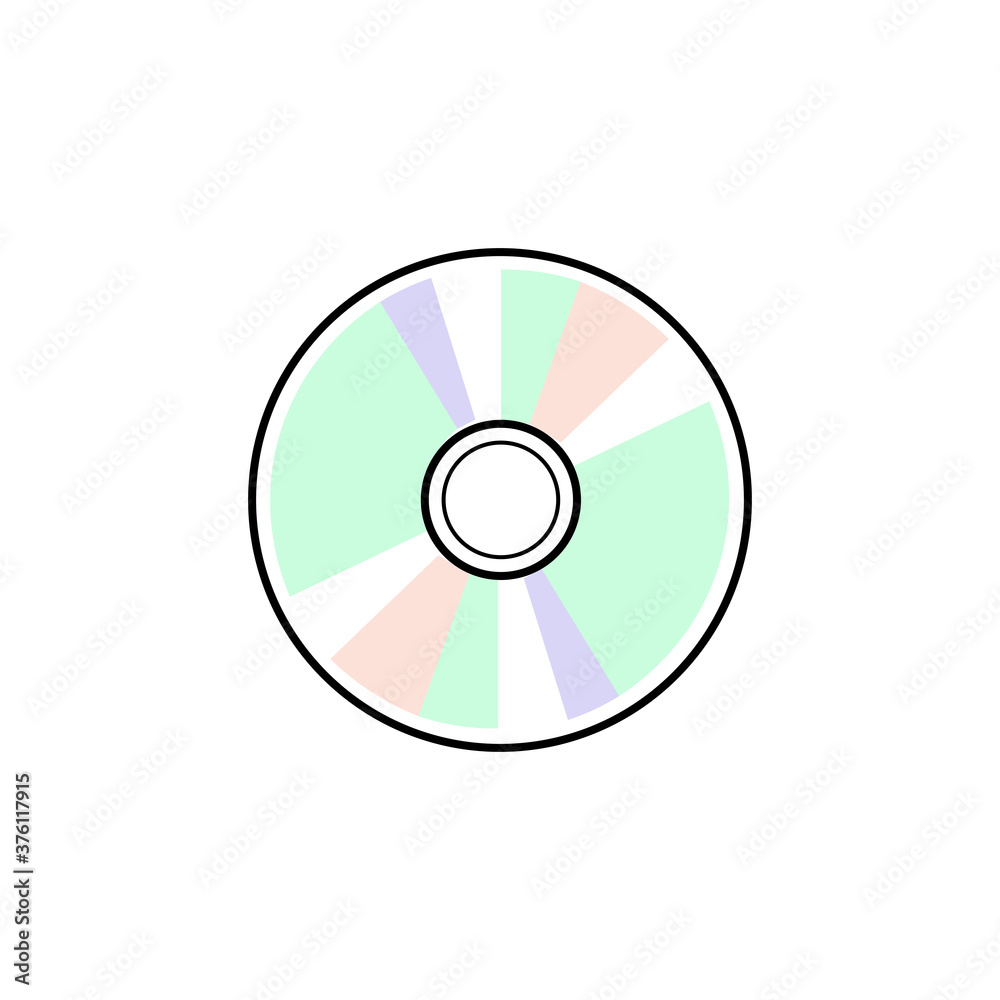 Icon cd, dvd disk. Vector illustration eps 10 Icon cd, dvd disk. Vector illustration eps 10
