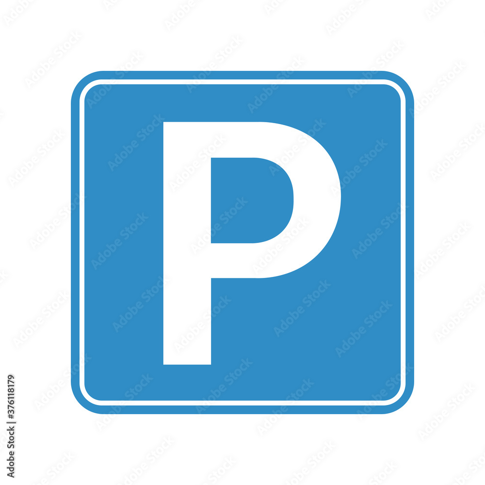 Parking sign icon allowed. Vector illustration eps 10 Parking sign icon allowed. Vector illustration eps 10