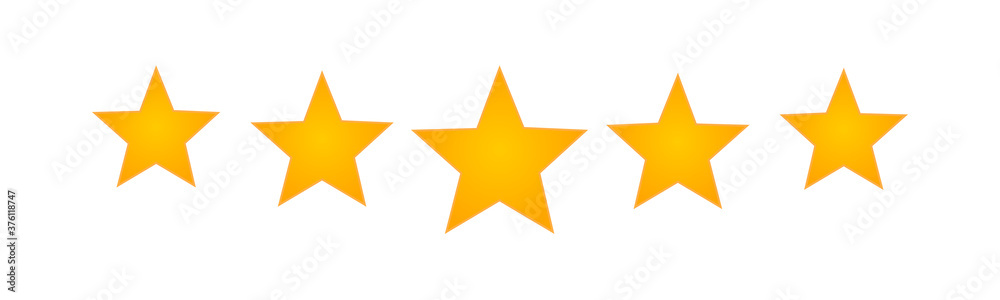 Five star icon. 5 stars. Vector illustration eps 10 Five star icon. 5 stars. Vector illustration eps 10