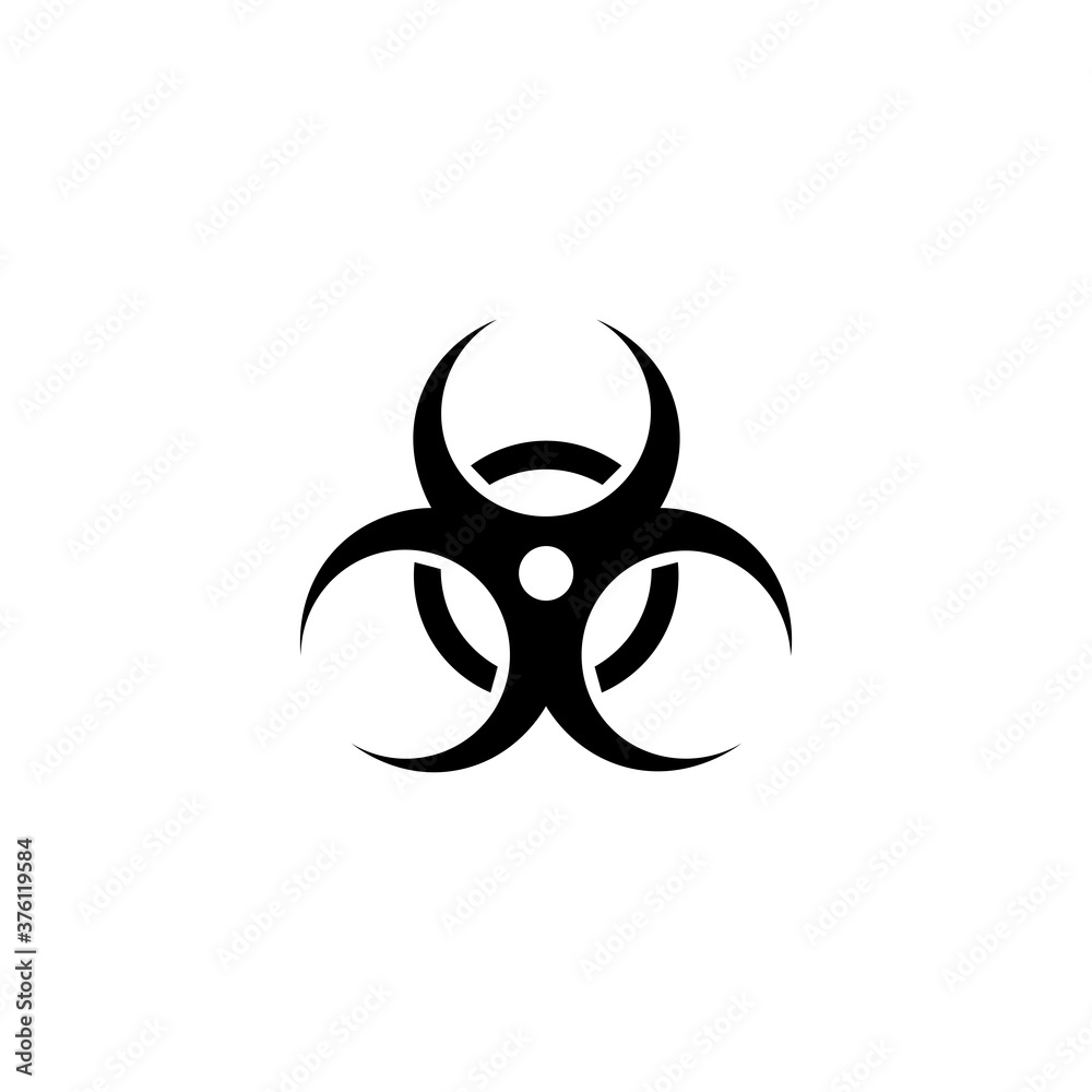 biohazard symbol logo icon. Vector illustration eps 10 biohazard symbol logo icon. Vector illustration eps 10