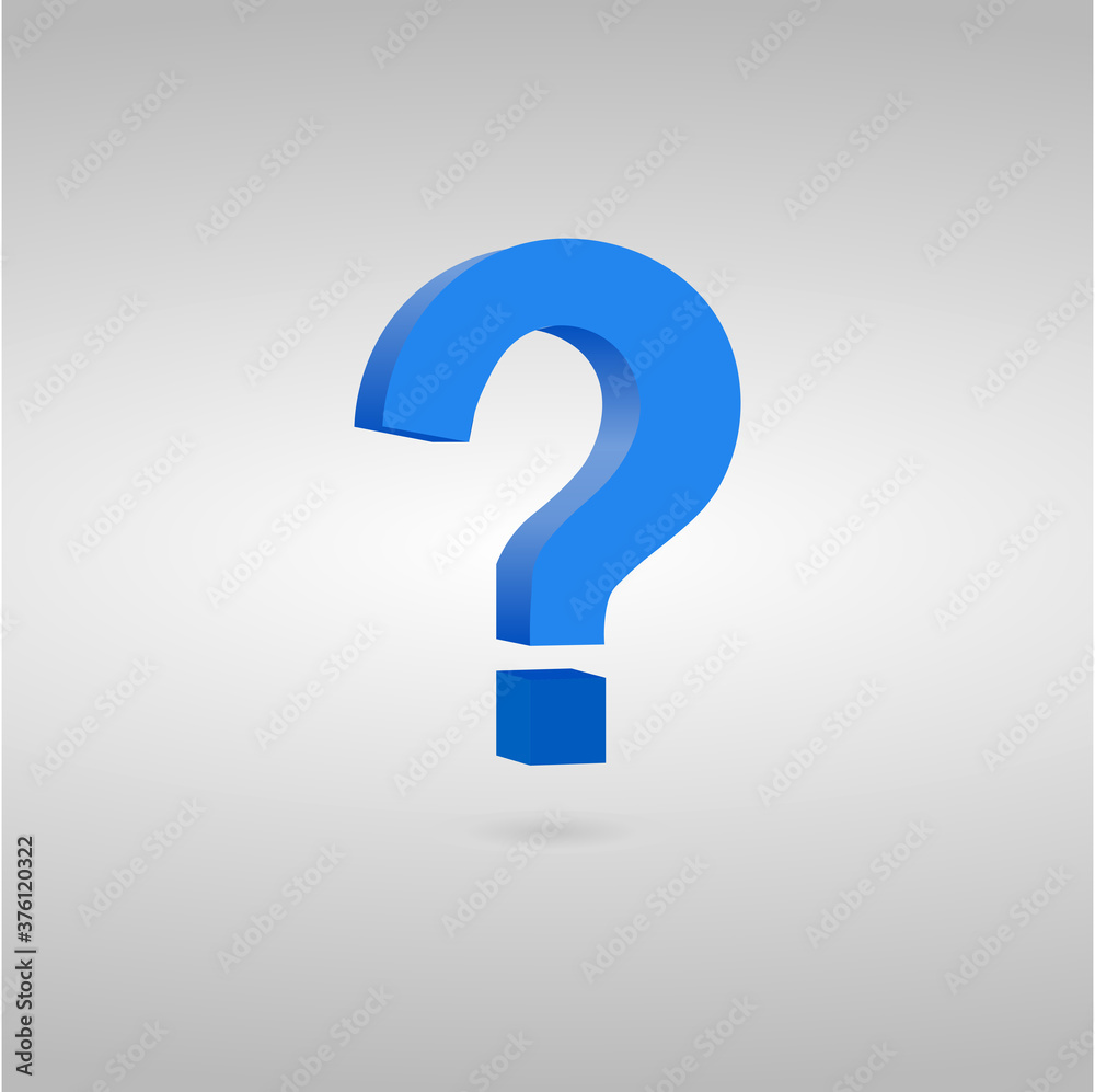 3d question mark icon. Vector illustration eps 10 3d question mark icon. Vector illustration eps 10