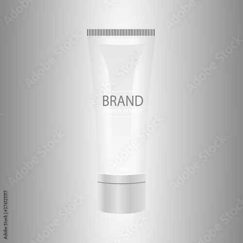 realistic toothpaste tube icon. Vector illustration eps 10