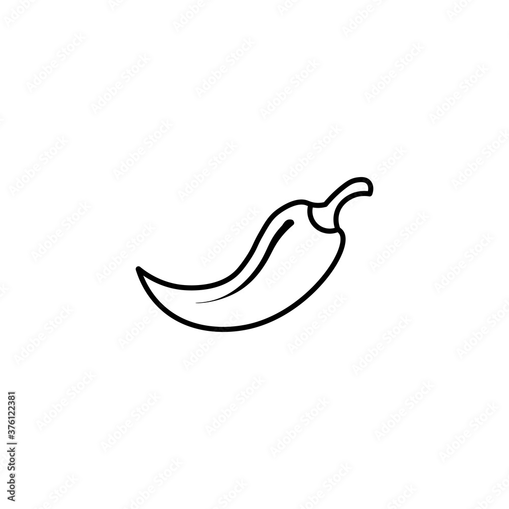 Chili black sign icon. Vector illustration eps 10 Chili black sign icon. Vector illustration eps 10