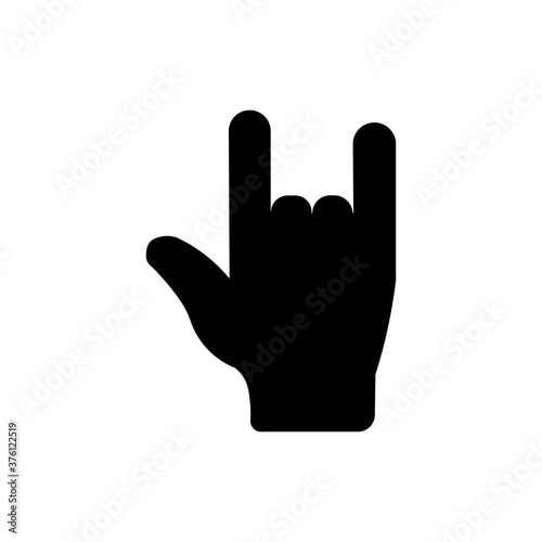 heavy metal concert icon. Vector illustration eps 10