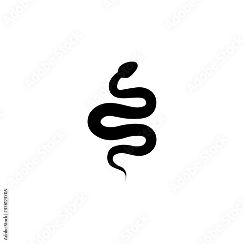 Black snake sign icon. Vector illustration eps 10