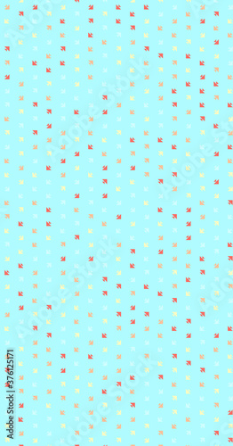 Abstract Color Halftone Dots generative art background illustration