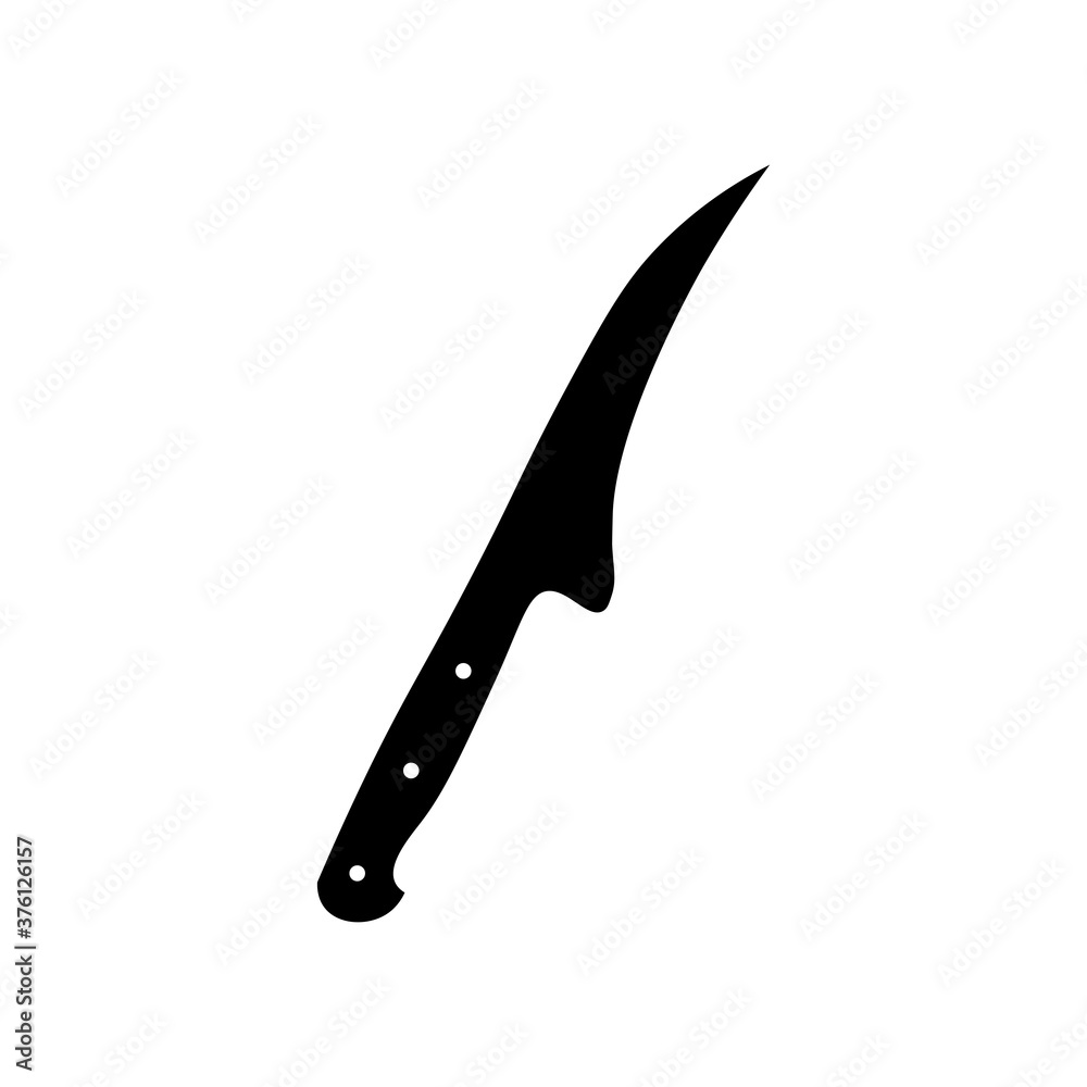 Obraz premium Knife black sign icon. Vector illustration eps 10
