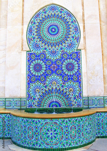 Details of the Great Mosque Hassan II in Casablanca, Morocco