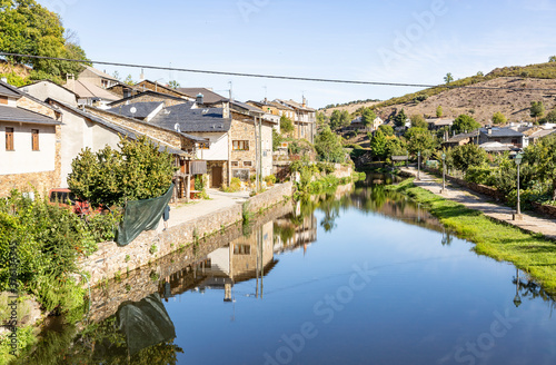 a view of Rio de Onor (Rionor de Castilla) village, municipality of Braganca, Tras-os-Montes, Portugal photo