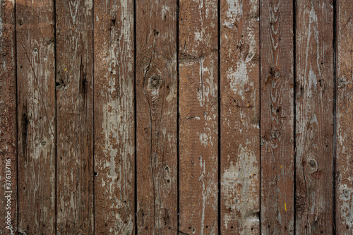 Brown painted Wood texture of wood wall for background and texture.