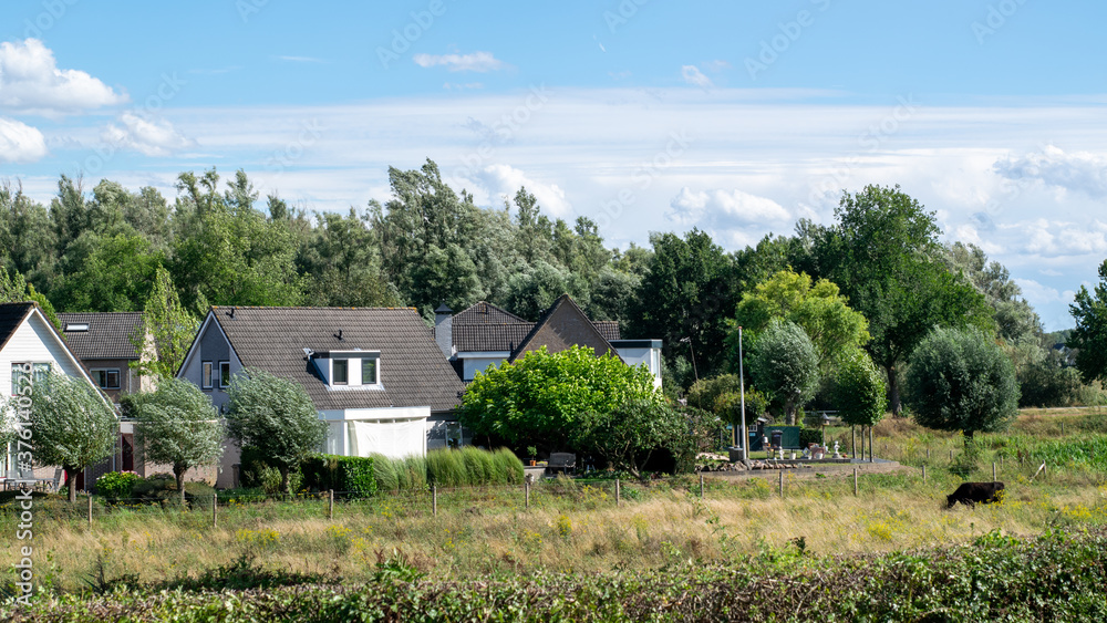 Houses in typical Dutch village