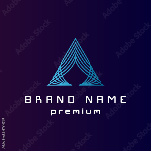 Letter A logo template