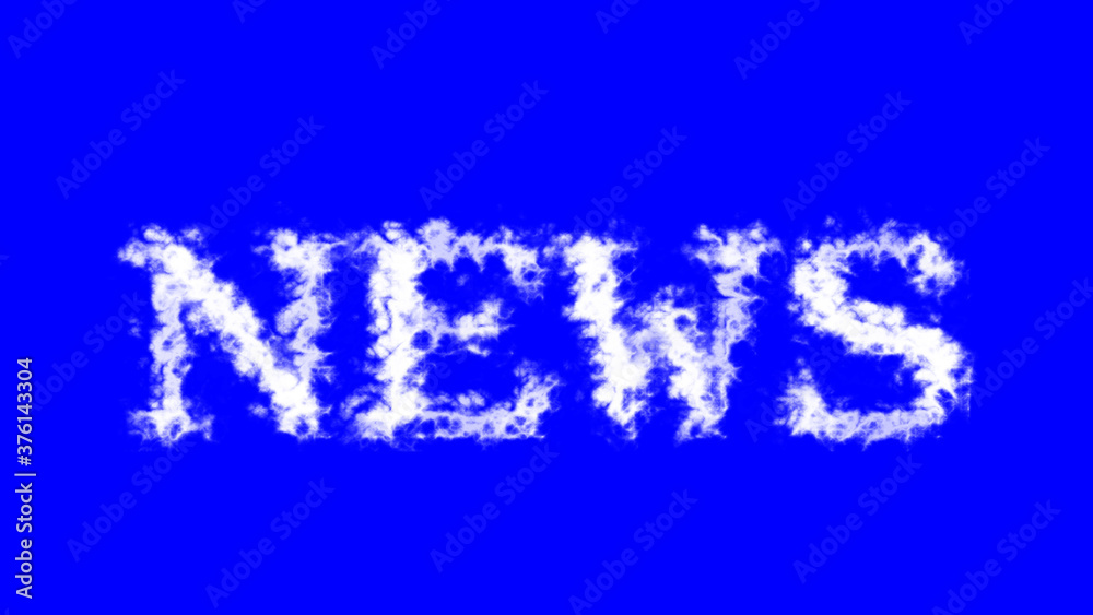 News cloud text effect blue isolated background. animated text effect with high visual impact. letter and text effect. News cloud text effect blue isolated background. animated text effect with high visual impact. letter and text effect.