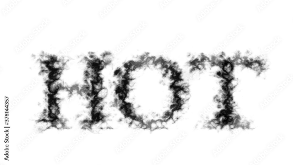 Hot smoke text effect white isolated background. animated text effect with high visual impact. letter and text effect. Hot smoke text effect white isolated background. animated text effect with high visual impact. letter and text effect.